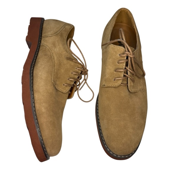 NEW GBX suede leather lace up oxfords men’s shoes size 7.5 business casual work - Picture 1 of 10